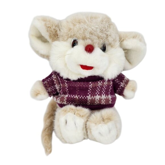 RARE Vintage Commonwealth Lil' Tweaks Mouse Sweater Plush 1992 9" Retro Cute - Picture 8 of 8